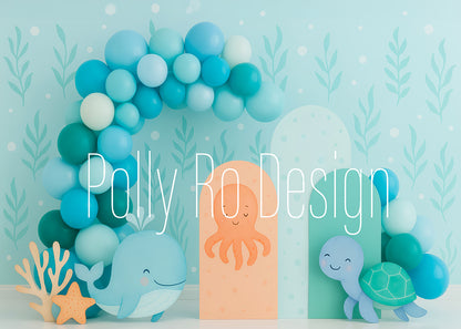 Avezano Underwater Sea Animal Photography Backdrop Designed By Polly Ro Design