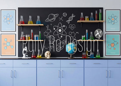 Avezano School Lab Science Photography Backdrop Designed By Polly Ro Design