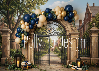 Toile de fond pour photographie de baiser de roses et de ballons de la Saint-Valentin d'Avezano conçue par Polly Ro Design