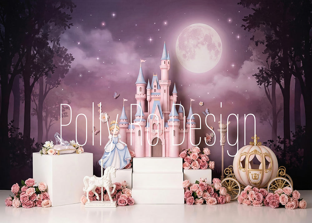 Avezano Princess Castle Cinderella Photography Backdrop Designed By Polly Ro Design