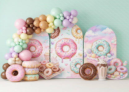 Avezano Donut Sweet Treats Party Photography Background By Encanto Designer