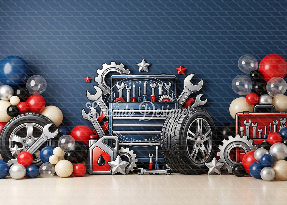 Avezano Mechanic Tool Party Photography Background By Encanto Designer