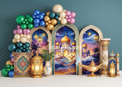 Avezano Aladdin Magic Lamp Photography Background By Encanto Designer