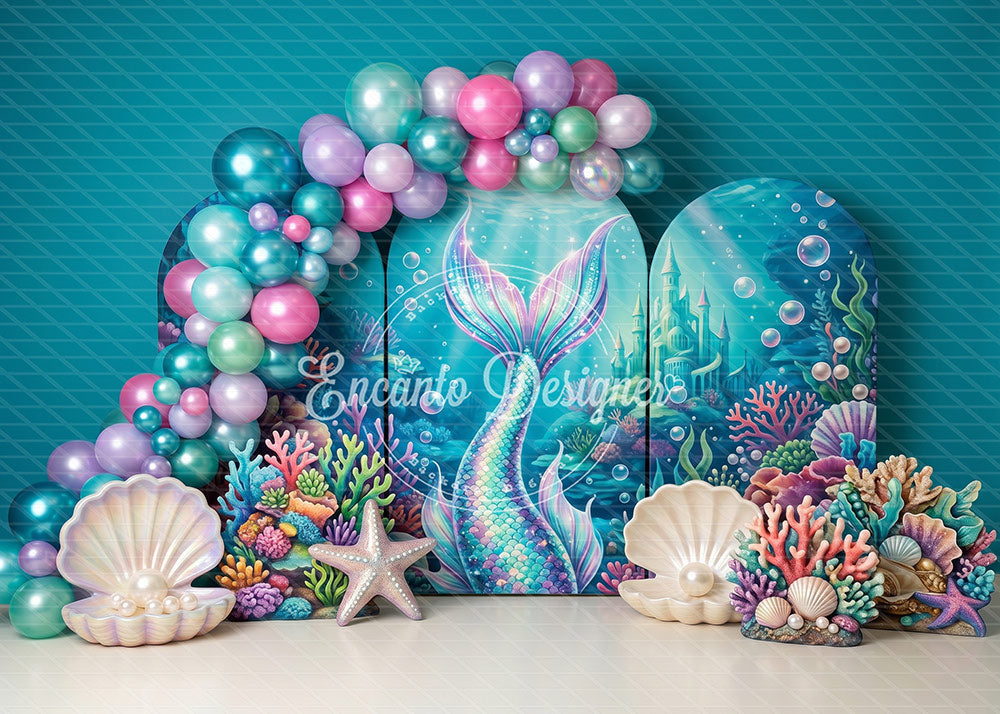 Avezano Mermaid Tail Underwater Photography Background By Encanto Designer