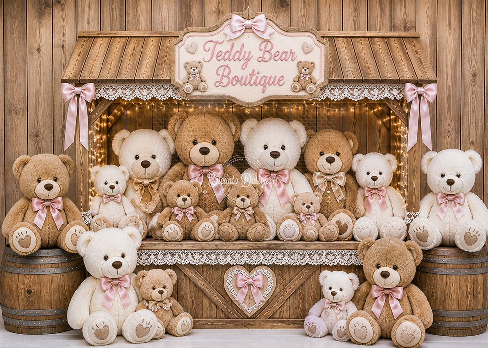 Avezano Teddy Bear Boutique Photography Background By Encanto Designer