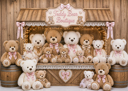 Avezano Teddy Bear Boutique Photography Background By Encanto Designer