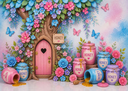 Avezano Honey Tree House Party Photography Background By Encanto Designer