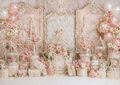 Toile de fond pour photographie de pailles et d'œufs de Pâques d'Avezano conçue par Polly Ro Design