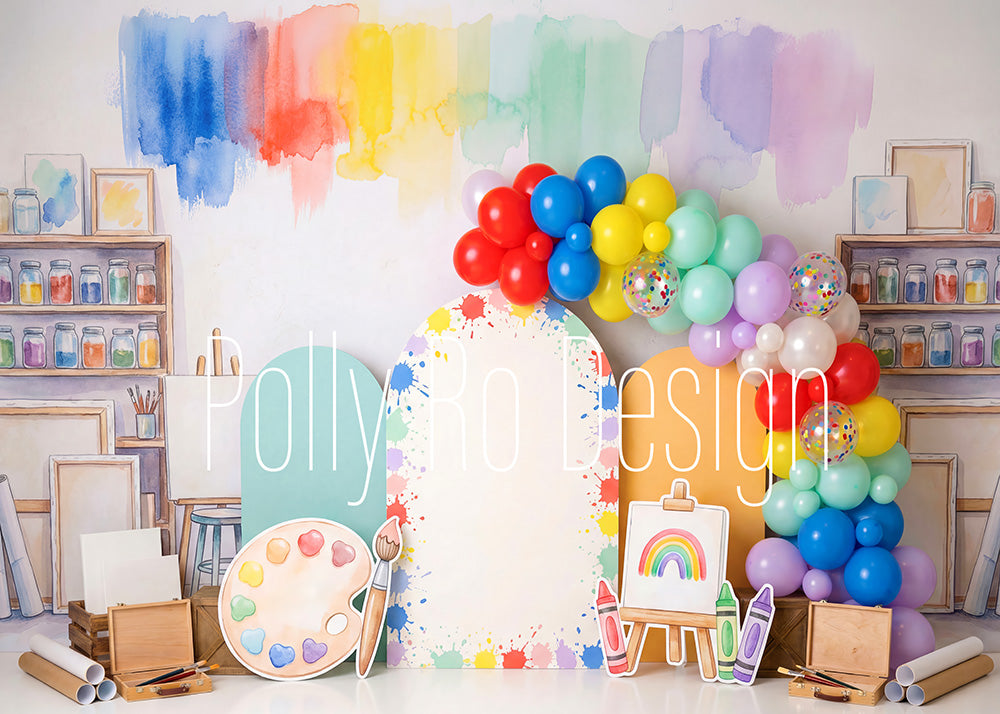 Avezano Paint Art Studio Photography Backdrop Designed By Polly Ro Design