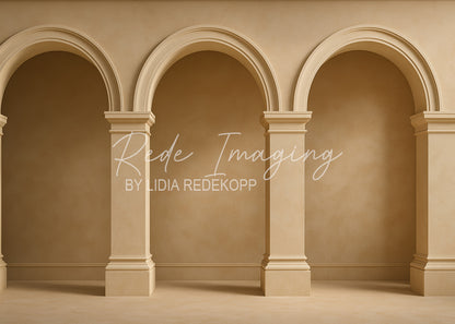 Avezano Beige Roman Arch Column Photography Backdrop Designed By Lidia Redekopp