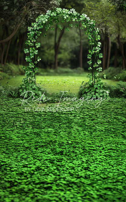 Avezano Green Clover Arch Forest St Patrick Photography Backdrop Designed By Lidia Redekopp