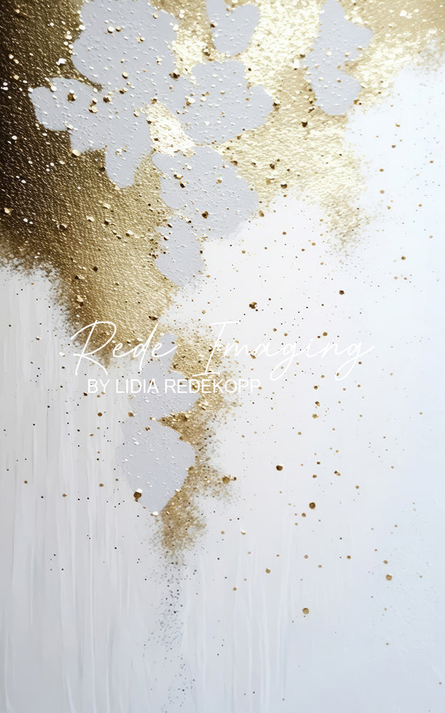 Avezano Soft Gold Glitter Textured Canvas Photography Backdrop Designed By Lidia Redekopp