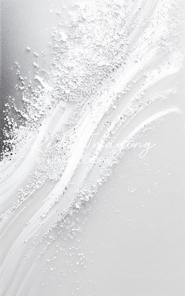 Avezano White Grey Particle Brush Stroke Texture Photography Backdrop Designed By Lidia Redekopp