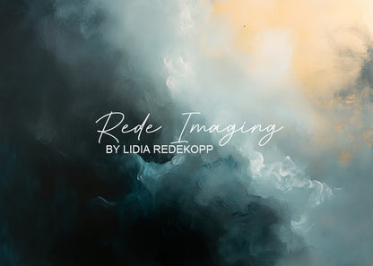 Avezano Dark Teal Gold Moody Cloud Abstract Canvas Photography Backdrop Designed By Lidia Redekopp