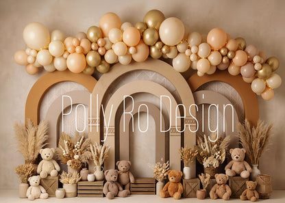 Toile de fond pour photographie de couronne de Noël d'Avezano conçue par Polly Ro Design