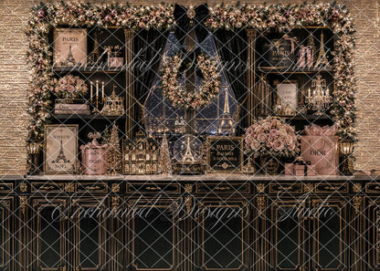 Avezano Paris Luxury Christmas Cabinet Backdrop Designed By Enchanted Design Studio