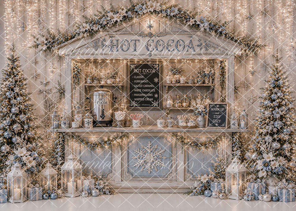 Avezano Hot Cocoa Winter Booth Backdrop Designed By Enchanted Design Studio