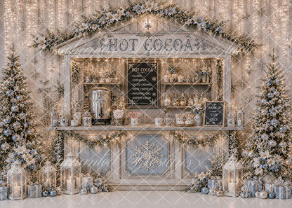 Avezano Hot Cocoa Winter Booth Backdrop Designed By Enchanted Design Studio