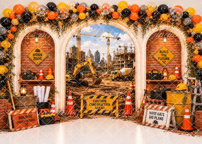 Avezano Construction Site Truck Backdrop Designed By Enchanted Design Studio