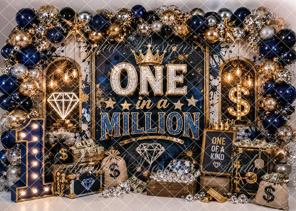 Avezano Millionaire 1st Birthday Backdrop Designed By Enchanted Design Studio