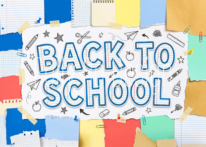 Avezano Torn Paper Back To School Photography Backdrop Designed By Polly Ro Design