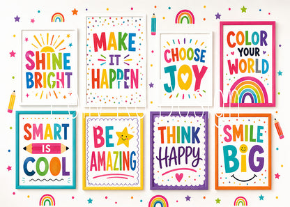 Avezano Colorful Inspirational Posters Photography Backdrop Designed By Polly Ro Design