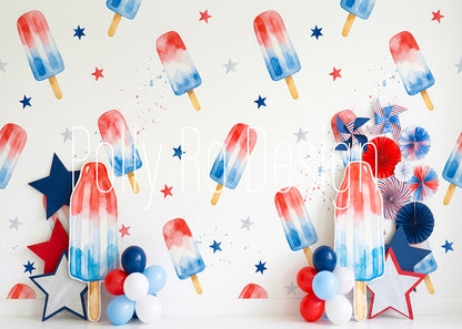 Toile de fond pour photographie de baiser de roses et de ballons de la Saint-Valentin d'Avezano conçue par Polly Ro Design