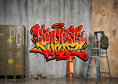 Avezano Urban Graffiti Locker Photography Backdrop Designed By Polly Ro Design