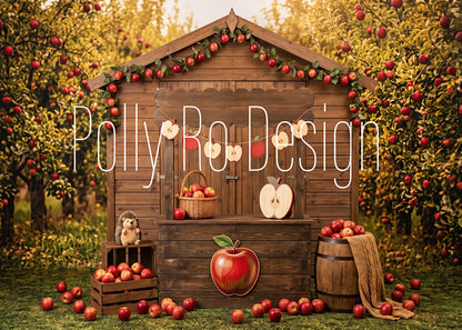 Avezano Apple Wooden Booth Photography Backdrop Designed By Polly Ro Design