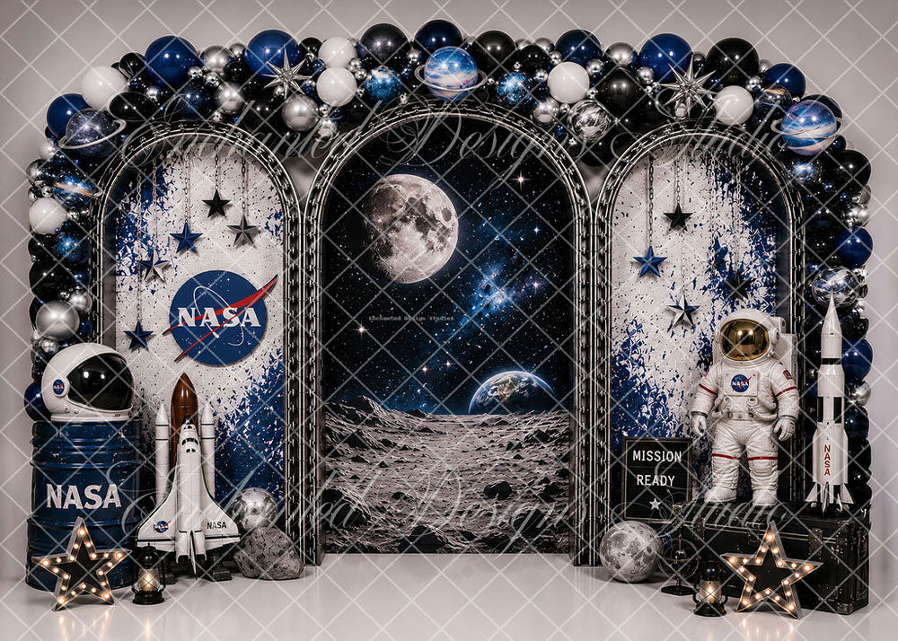 Avezano Space Astronaut Theme Backdrop Designed By Enchanted Design Studio