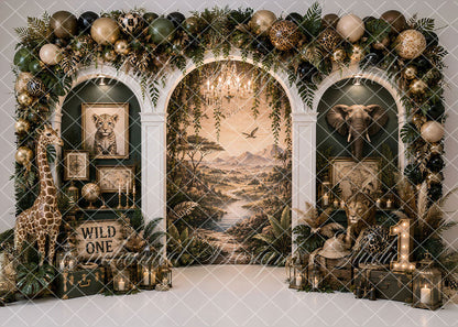 Avezano Wild Safari Animal Arch Backdrop Designed By Enchanted Design Studio