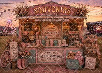Avezano Nashville Country Souvenir Booth Backdrop Designed By Enchanted Design Studio