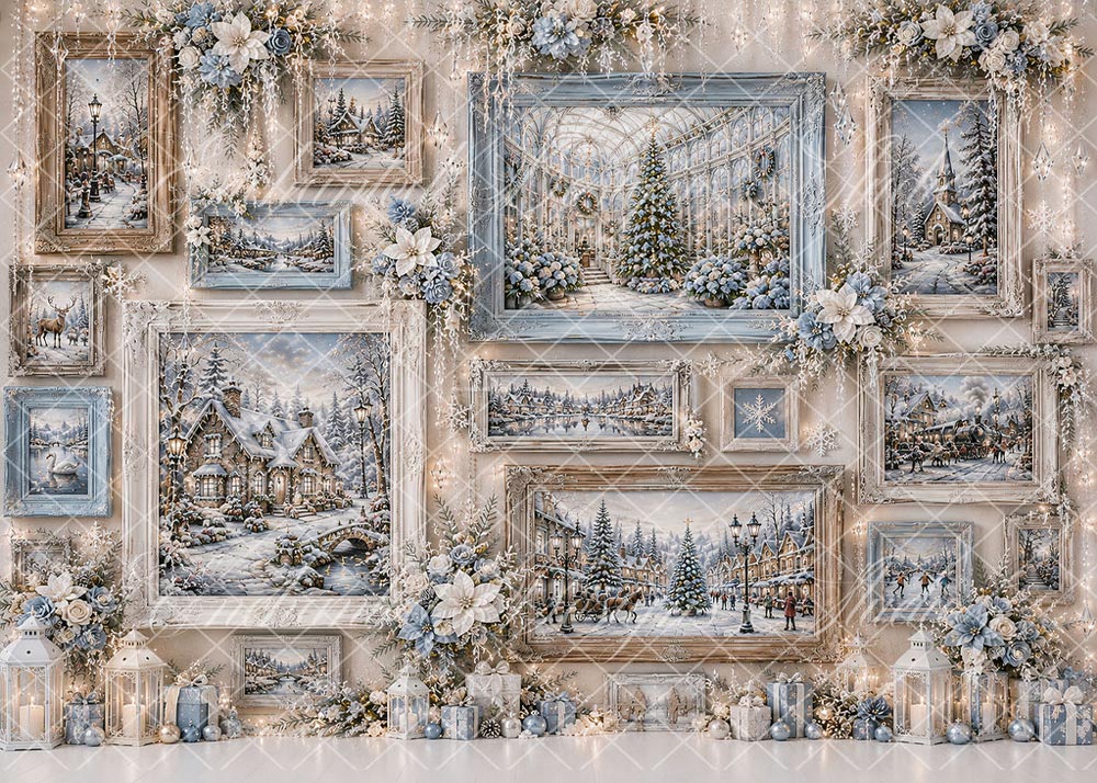 Avezano Vintage Winter Gallery Frame Backdrop Designed By Enchanted Design Studio