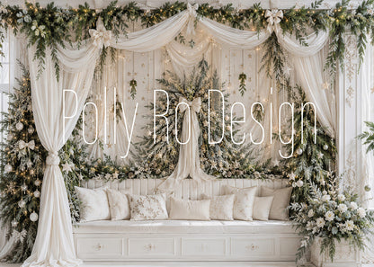 Toile de fond pour photographie de baiser de roses et de ballons de la Saint-Valentin d'Avezano conçue par Polly Ro Design