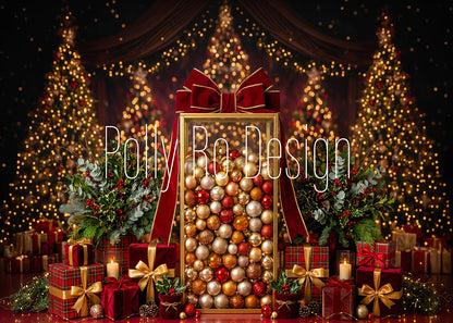 Avezano Luxury Christmas Gift Photography Backdrop Designed By Polly Ro Design