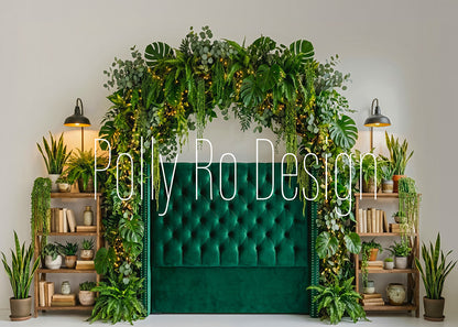 Toile de fond pour photographie de baiser de roses et de ballons de la Saint-Valentin d'Avezano conçue par Polly Ro Design