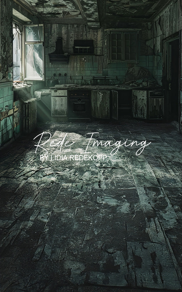 Avezano Abandoned Ruined Dark Kitchen Backdrop Designed By Lidia Redekopp