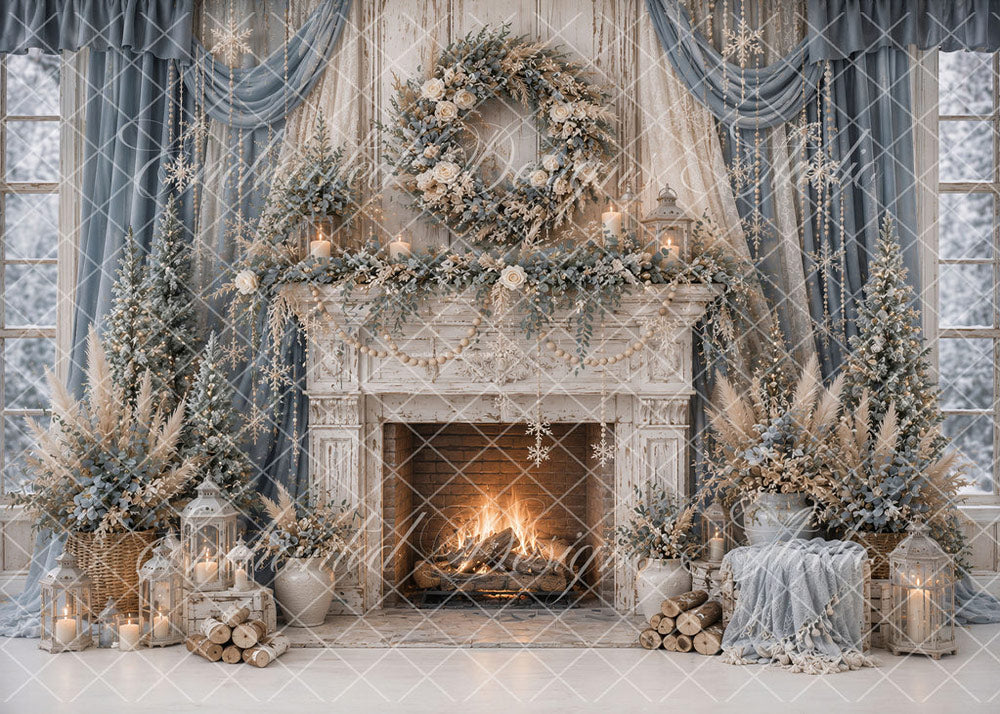 Toile de fond pour photographie de pailles et d'œufs de Pâques d'Avezano conçue par Polly Ro Design