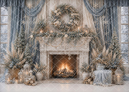 Toile de fond pour photographie de pailles et d'œufs de Pâques d'Avezano conçue par Polly Ro Design