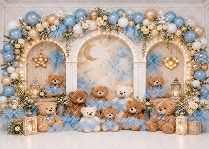 Toile de fond pour photographie de pailles et d'œufs de Pâques d'Avezano conçue par Polly Ro Design