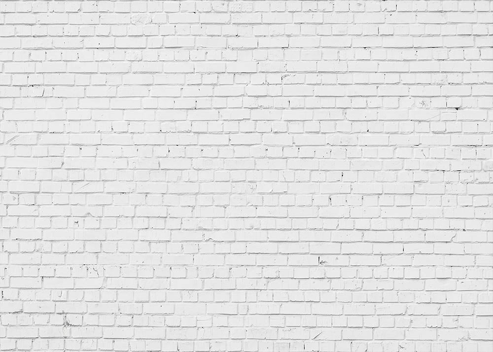 Clearance Sale Avezano Clean White Brick Wall Photography Backdrop