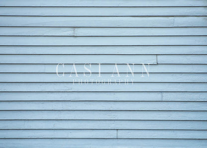 VIP Avezano Light Blue Wood Siding Photography Backdrop By Casi Ann
