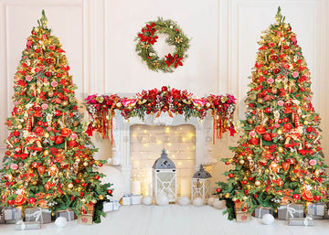 Avezano a Christmas Tree Full of Presents Photography Backdrop-AVEZANO