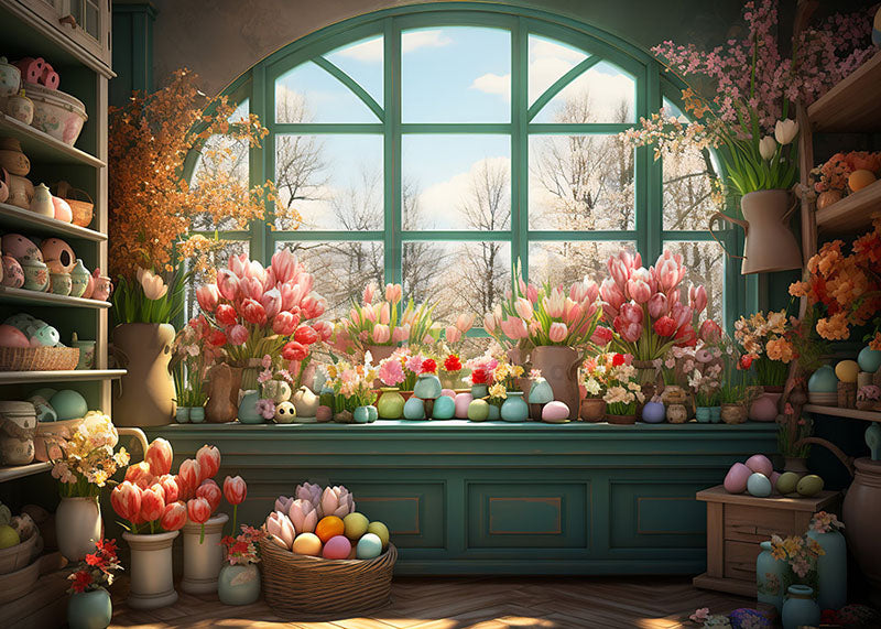 Avezano Spring Easter Room Decoration Photography Backdrop