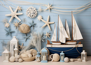 Avezano Summer Sailing Decorations Photography Background