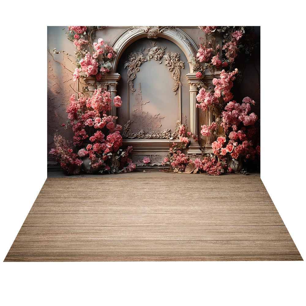 Avezano Spring Retro Room 2 pcs Set Backdrop