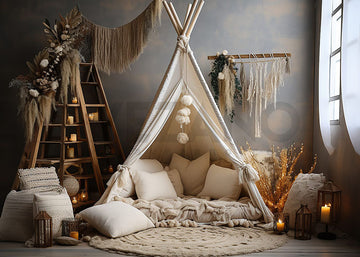 Avezano Bohemian Tent Room Photography Background