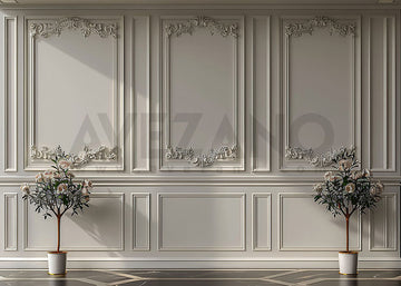 Avezano White Walls Doors and Windows Photography Backdrop