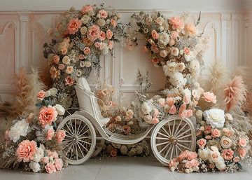 Avezano Spring Rose Float Wedding Photography Backdrop