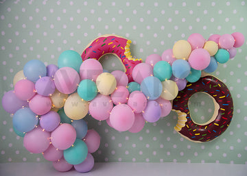 Avezano Donut Balloon Cake Smash Photography Background